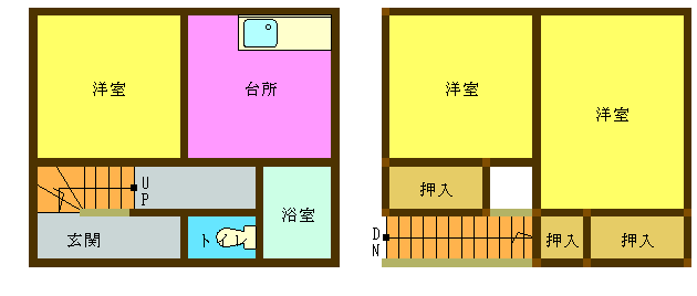 ヤマトハウス305号の間取り図