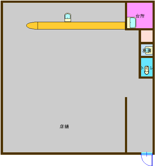 アバンティーテナント2号の間取り図